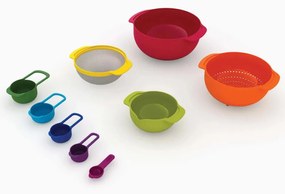 Set bol Joseph Joseph 40080, 9 piese, design economisitor de spațiu, fără BPA, multicolor