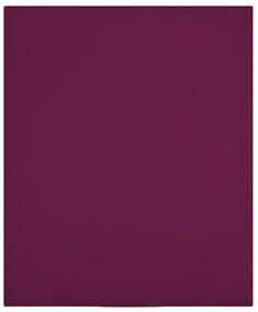 vidaXL Cearșaf de pat cu elastic, bordo, 140x200 cm, bumbac
