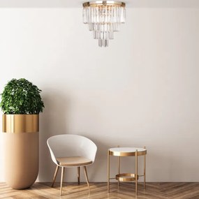 Brilagi - Plafonieră LED cu cristale MOZART 5xE14/40W/230V aurie