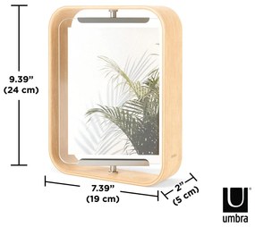 Ramă foto în culoare naturală din lemn 19x24 cm Bellwood – Umbra