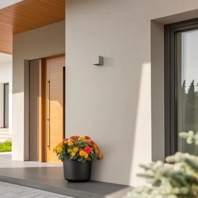 Aplică LED de exterior Brilagi CUBE LED/6W/230V gri IP54