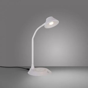 JUST LIGHT 14414-16 - Lampă de birou LED reglabilă cu încărcare PUCKI, LED/4,5W/230V, albă