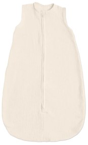 Sac de dormit de vara pentru copii din muselina dubla 0-6 luni Kidizi ivory, bumbac 100%, 0.3 tog