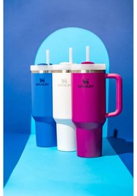 Termos alb cu pai din oțel inoxidabil 1,18 l Quencher H2.0 FlowState Tumbler Frost – Stanley