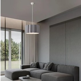 Lustra suspendata cu abajur gri Alve