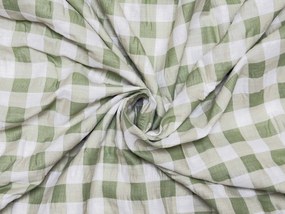 Lenjerie de pat din crep pentru patut Renforce GRENTIS verde Dimensiune lenjerie de pat: 45 x 65 cm | 90 x 140 cm