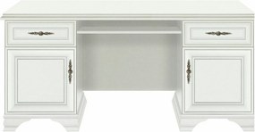 Birou alb clasic IDENTO, PAL, 160x74x78 cm