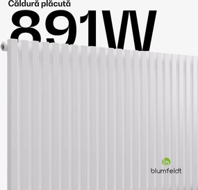 Blumfeldt Radiator Delgado | Design modern | 63 x 100 cm | 891 W | Conexiune centrală