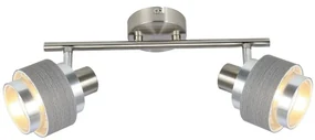 Aplica 2 spoturi design modern BASIL crom satin 5380 RX
