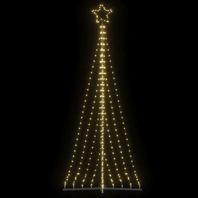vidaXL Pom de Crăciun LED 447 LED-uri Alb Cald 249 cm