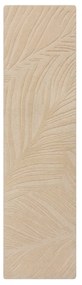 Covor bej tip traversă din lână 60x230 cm Lino Leaf – Flair Rugs