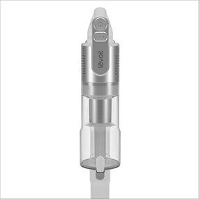 Aspirator vertical Levoit VortexIQ LSV-V221-VEU, 210 W, 0,85 l, 50 min, 3 trepte de putere, Lumina verde la peria NeoSight™, Filtru HEPA cu 5 trepte, Cap rotativ la 180°, Alb/Argintiu