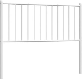 vidaXL Tăblie de pat de schimb metalică, alb, 100 cm