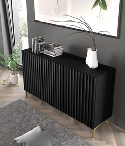 Masă TV 150 3D Warsaw (Negru + Auriu). 1125150