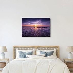 Tabloul cu plaja - apus de soare (90x60 cm)