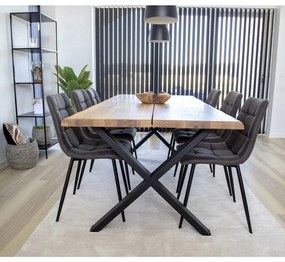 Scaun de luat masa Middelfart gri închis