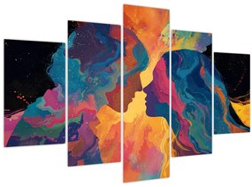 Tablou - Dragoste cosmică (150x105 cm)