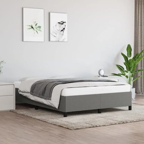 347067 vidaXL Cadru de pat, gri închis, 140 x 200 cm, material textil