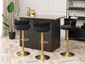 Scaun Adel (negru + auriu). 1110641