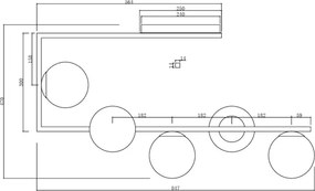 Ondaluce - Candelabru cu tijă MONILE 5xE14/10W/230V auriu/alb