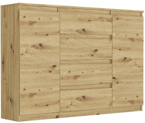 Comoda spațioasă R-140-S4 - diferite variante de culori sonoma mix alb
