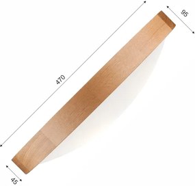 Plafonieră LED Brilagi CARVALHO SLIM 3xE27/60W/230V stejar d. 47 cm