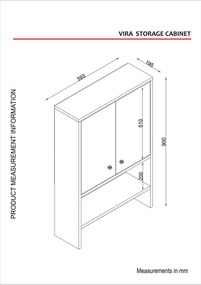 Cabinet de baie Vira - White