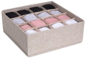 Organizator de sertare cu 16 compartimente Bigso Box of Sweden Drawer, bej