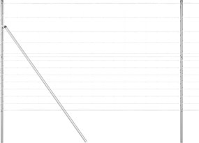 vidaXL Stâlp de gard. Galvanizat 25 x 1,5 m Oțel