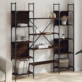 vidaXL Bibliotecă, stejar maro, 155,5x24x166,5 cm, lemn prelucrat