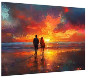 Tablou - Plimbare pe plajă (70x50 cm)