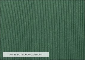 Fotoliu verde închis cu tapițerie din catifea reiată Lofty Lilly – Miuform