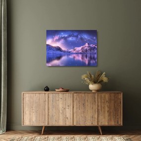 Tablou pe sticlă - Peisaj arctic (70x50 cm)