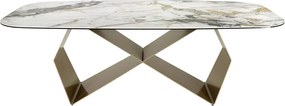 Masa dining deosebita design LUX Porcelain-Marble 240cm