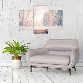 Tablou - Priveliște pădure (90x60 cm)