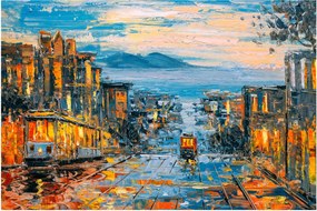 Tablou - Telecabină, San Francisco (90x60 cm)