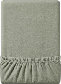 Cearsaf Jersey EXCLUSIVE verde-gri 90 x 200 cm