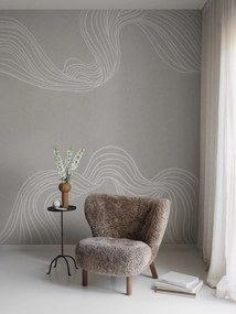 Fototapet, Stripes by Hand, Sand, Rebel Walls