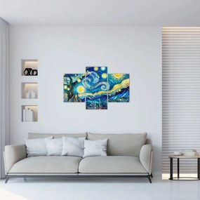 Tablou – Mozaic al nopții înstelate (90x60 cm)