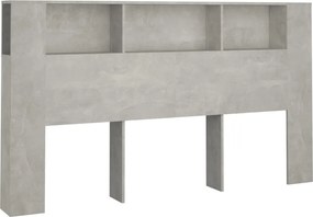 vidaXL Dulap tăblie, gri beton, 180x18,5x104,5 cm
