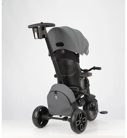 QPlay - Tricicletă 7 în 1 pentru copii COMFO MAX, gri