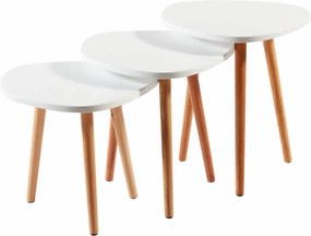 Set măsuțe cafea Tuvantille T (alb). 1127622