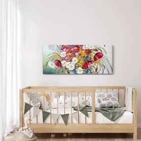 Tablou - Vază cu flori sălbatice (120x50 cm)