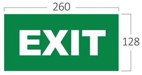 Autocolant EXIT, pentru lampi BC14-01100, Braytron