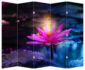 Paravan - Lotus pe apă (210x170 cm)