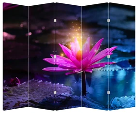 Paravan - Lotus pe apă (210x170 cm)