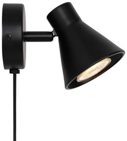 Aplica de perete cu spot directionabil design modern Eik 2 negru