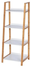 Raft de baie din bambus cu 4 rafturi Wenko Finja