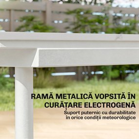 Outsunny grădină terasă lemn fals | Aosom Romania