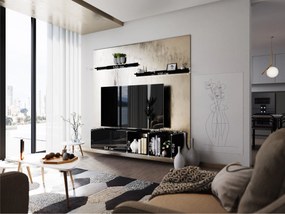 Mobilier living Berny 17 (negru + negru lucios). 1035425
